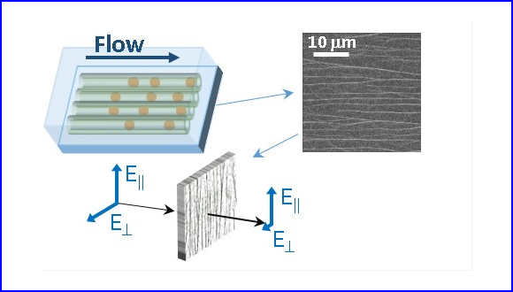 Flow-Directed Growth of Aligned Metal Nanowire Films: Toward Light-Polarizing Transparent Conductors