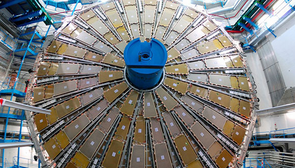 One of the giant muon-trigger wheels of the ATLAS detector